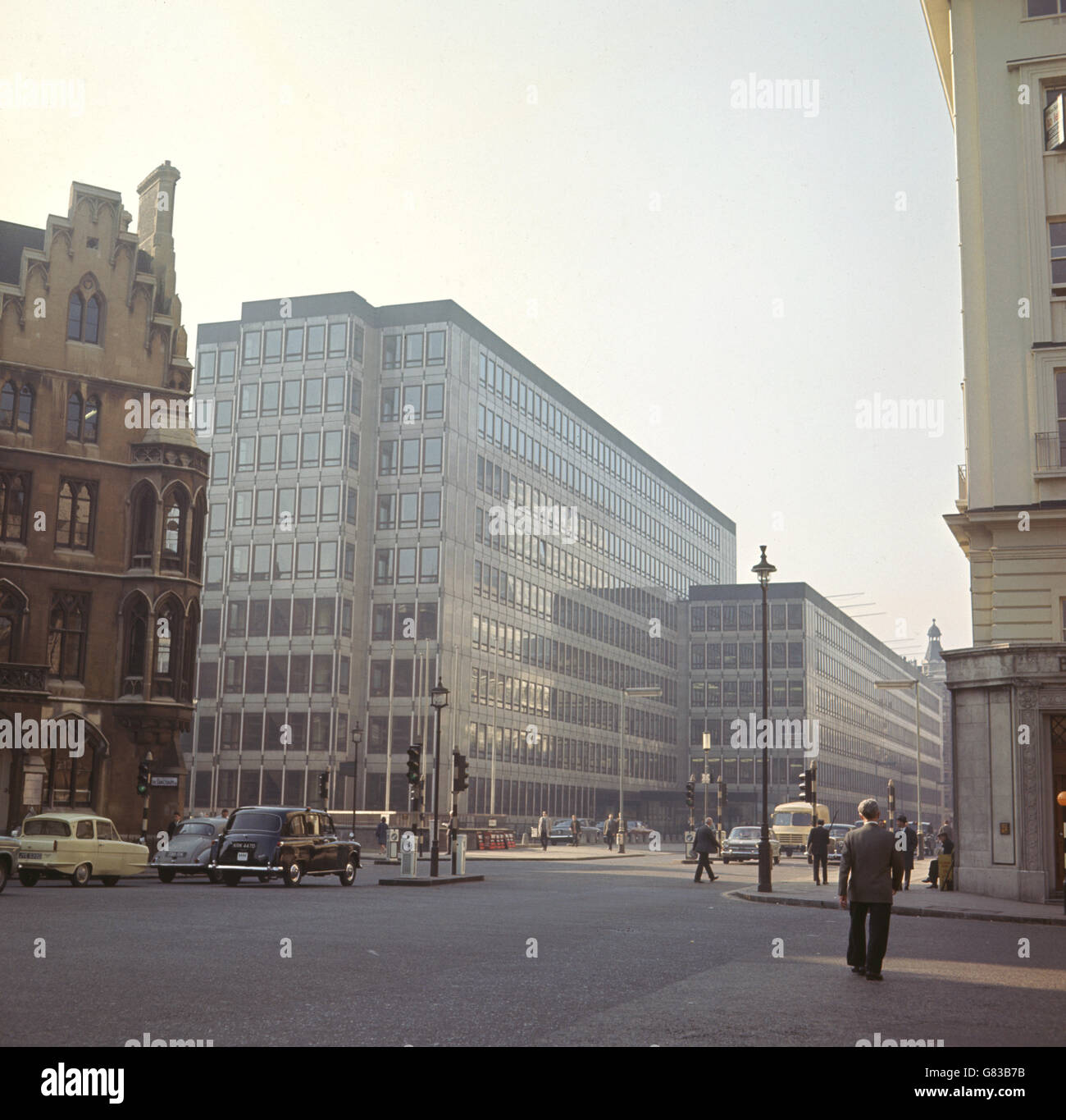 Buildings and Landmarks - Board of Trade - London. The new building of the Board of Trade in Victoria Street, London. Stock Photo