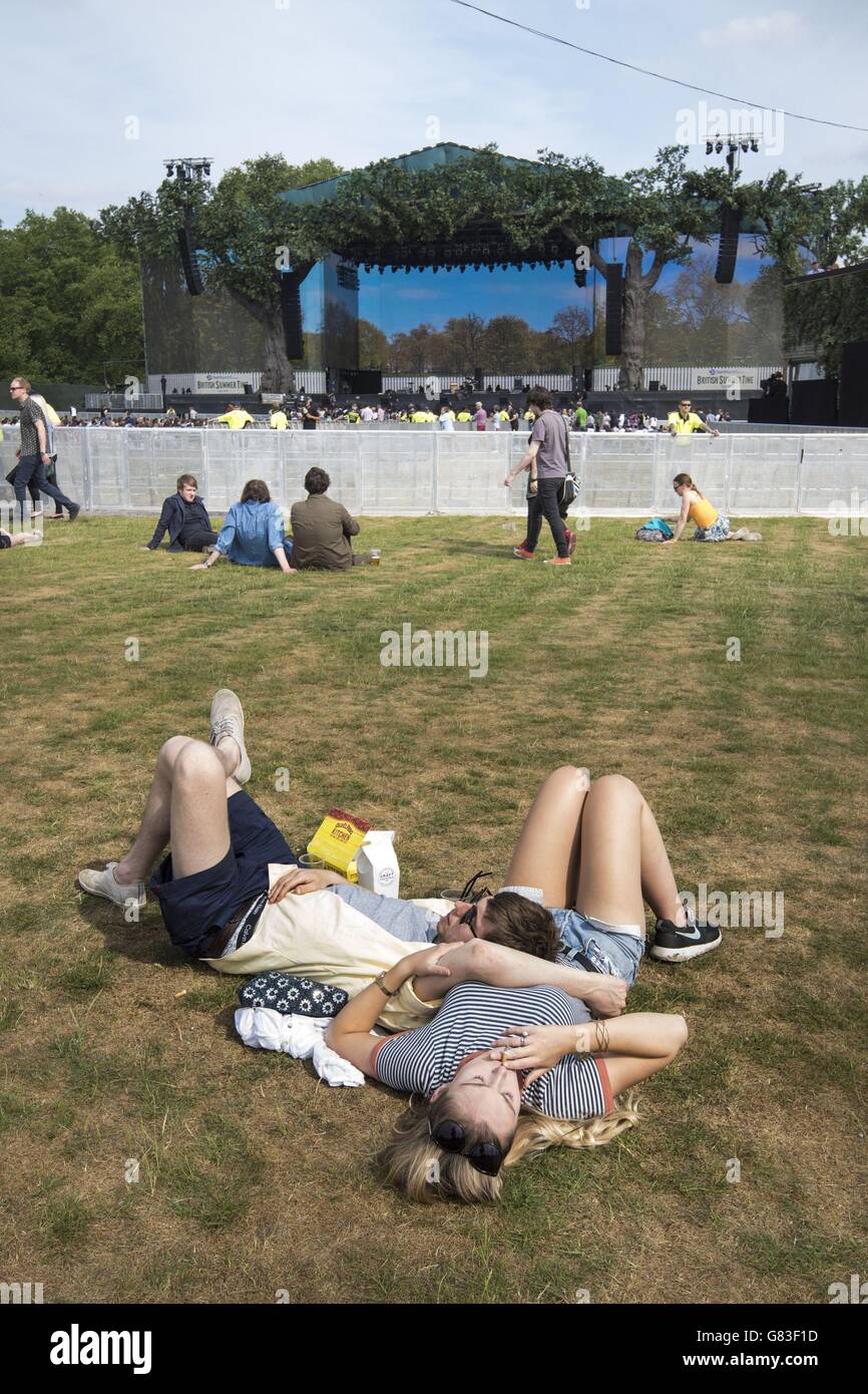 British Summer Time Hyde Park London Stock Photo Alamy