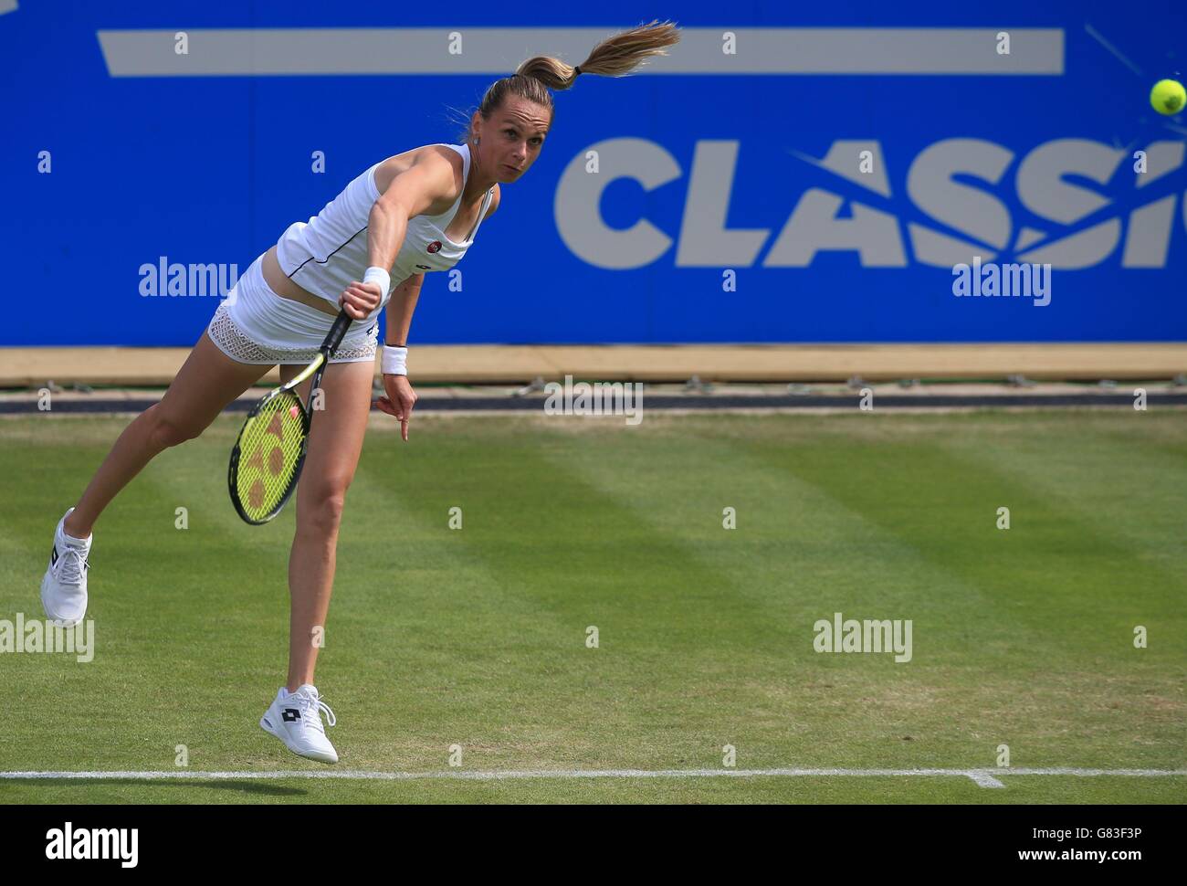 Slovakia's Magdalena Rybarikova during her match against Germany's Sabine Lisicki during day four of the the AEGON Classic at Edgbaston Priory, Birmingham. Stock Photo