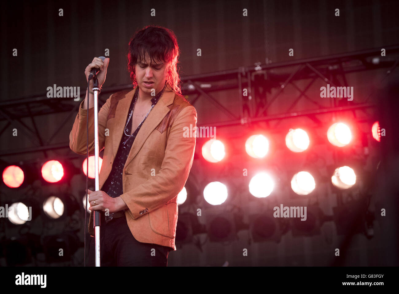 British Summer Time Hyde Park London. Julian Casablancas of The
