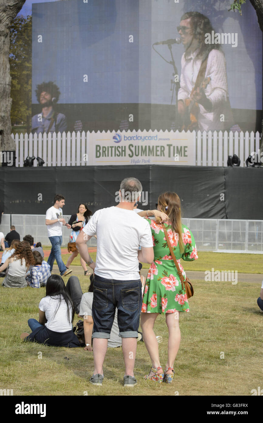 British Summer Time Hyde Park London Stock Photo Alamy