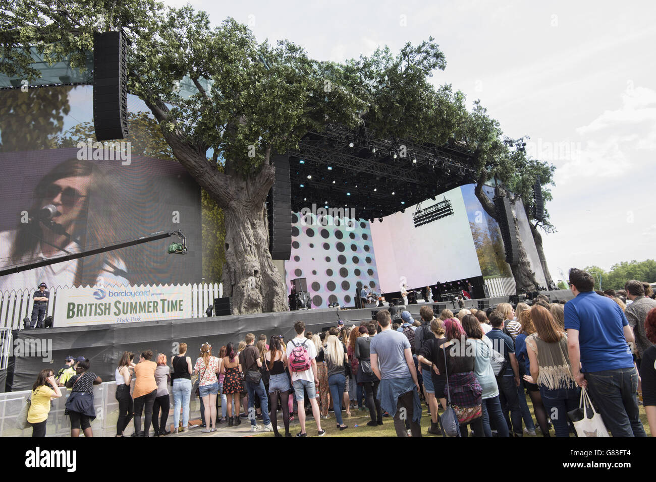 British Summer Time Hyde Park London. Branding at the British