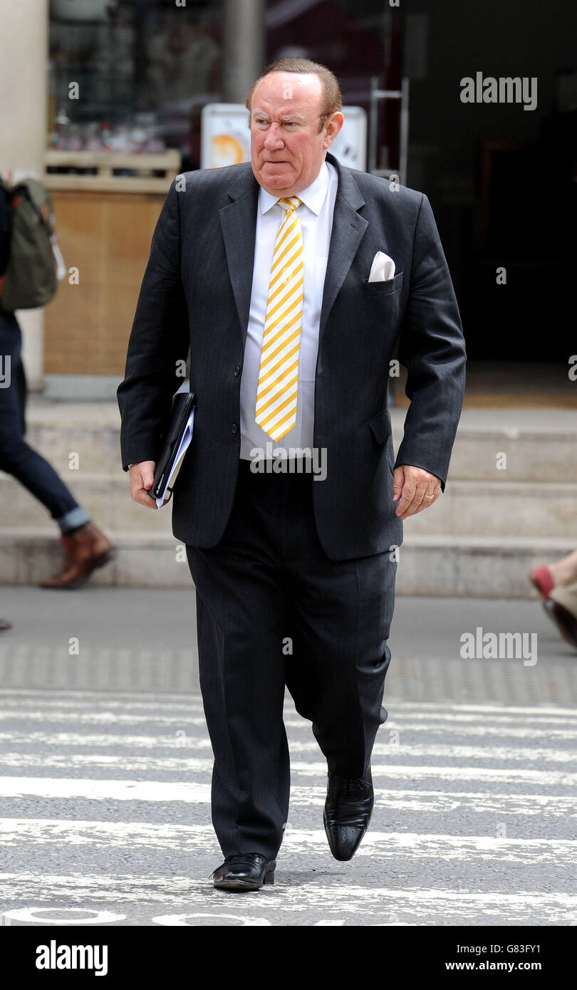 The Sunday Politics show presenter Andrew Neil, arrives at the Royal