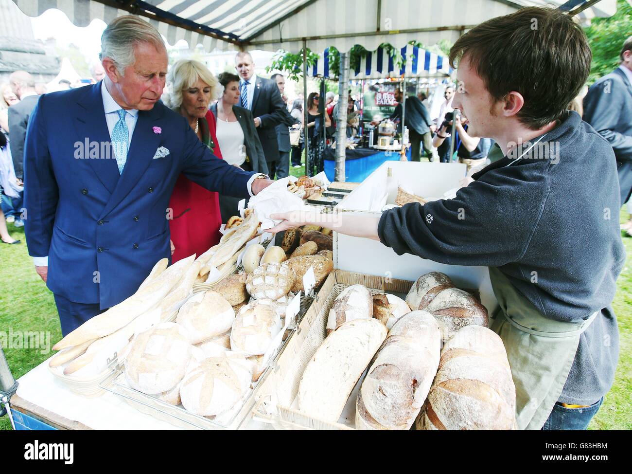 The Duke and Duchess of Rothesay during a visit to the Farm to Fork
