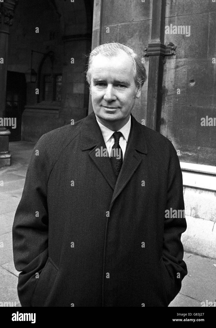 Gwynfor Evans. Gwynfor Evans, Welsh Nationalist MP for Carmarthen. Stock Photo