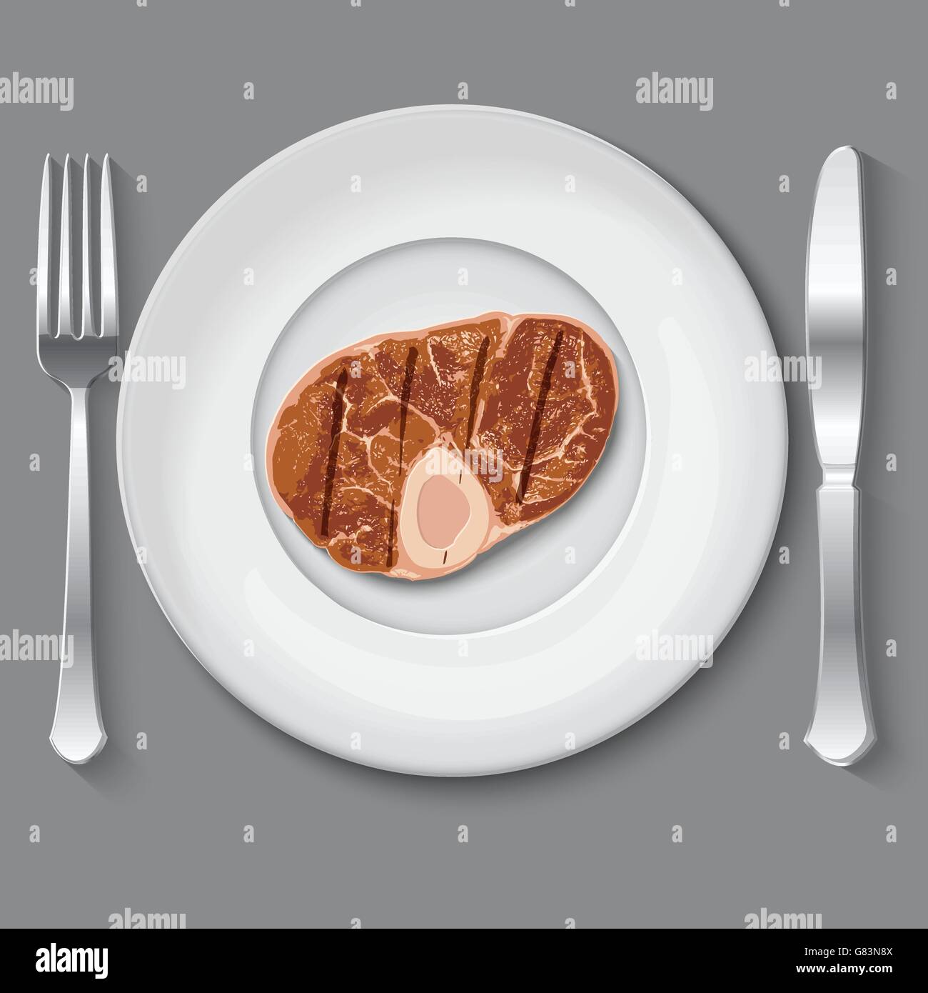 grilled vector meat Stock Vector Image & Art - Alamy