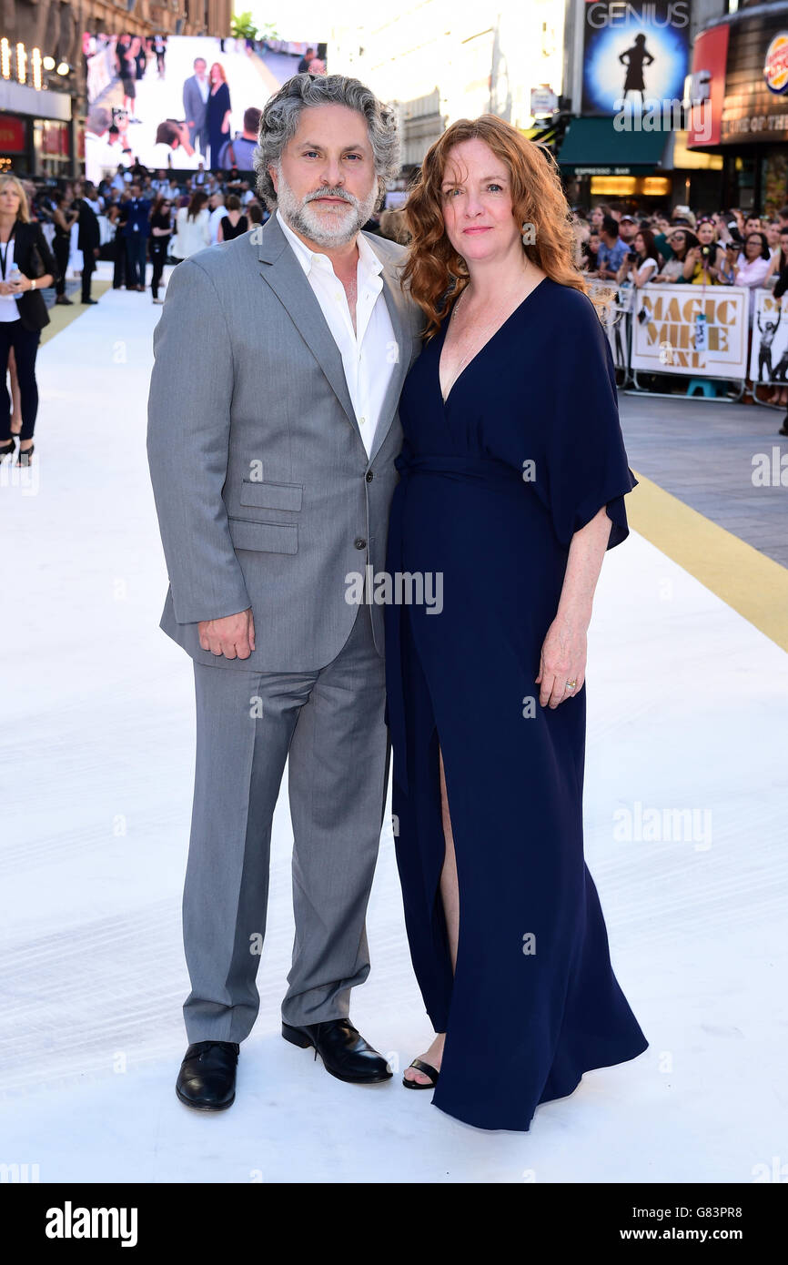 Director Gregory Jacobs and wife Heather attending the Magic Mike XXL Premiere held at Vue West End, 3 Cranbourn Street, Leicester Square, London. Picture date: Tuesday June 30, 2015. Photo credit should read: Ian West/PA Wire Stock Photo