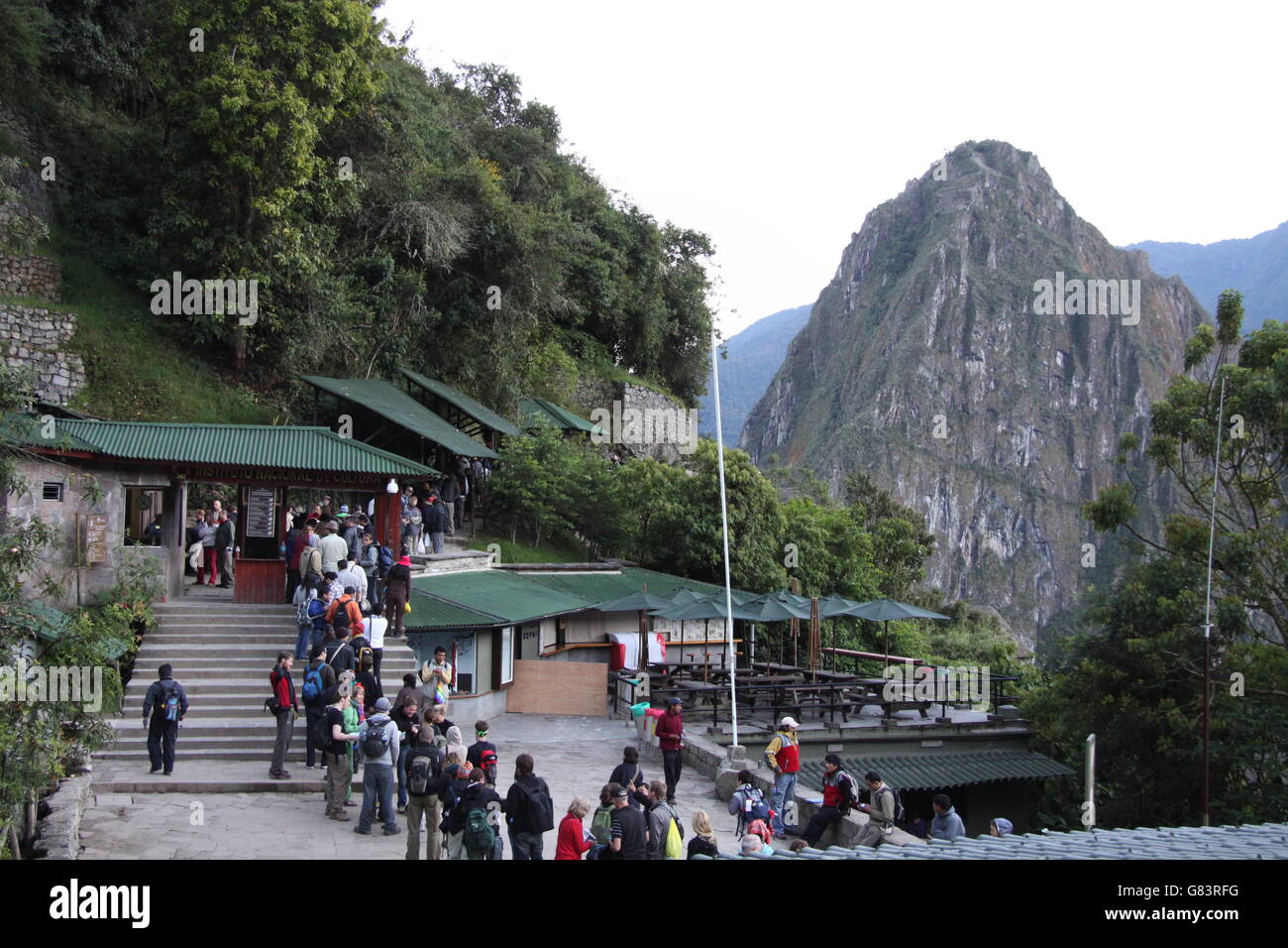 Machu picchu entrance hi-res stock photography and images - Alamy