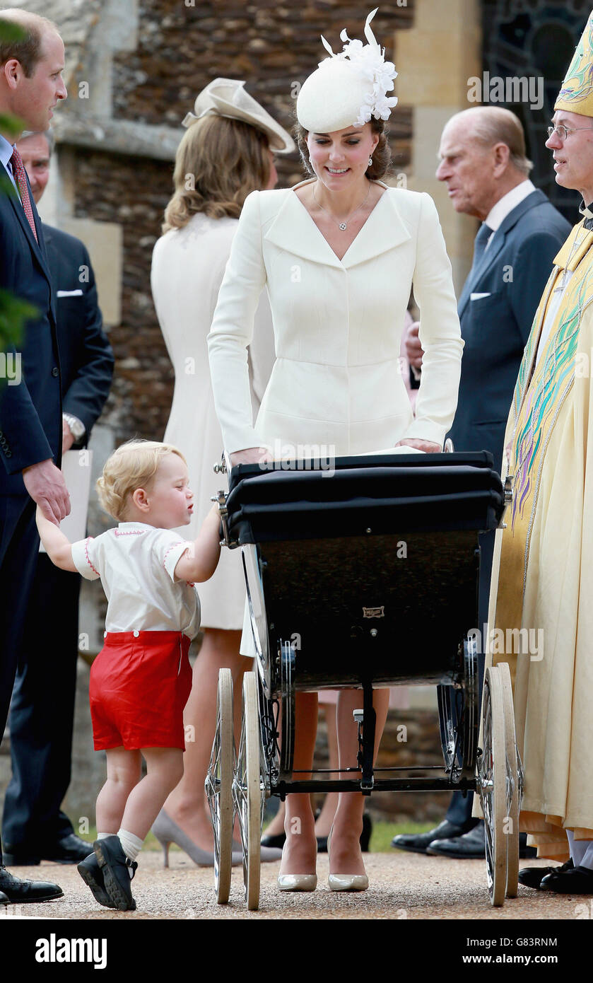 Princess Charlotte christening Stock Photo - Alamy