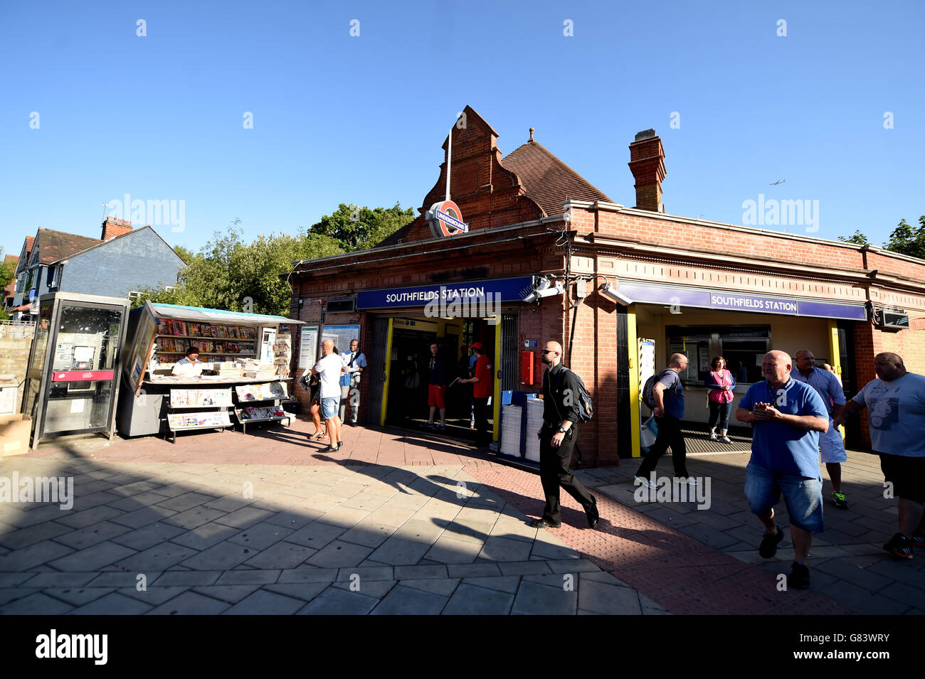 Southfields Station, South London, is reopen following a tube strike ...