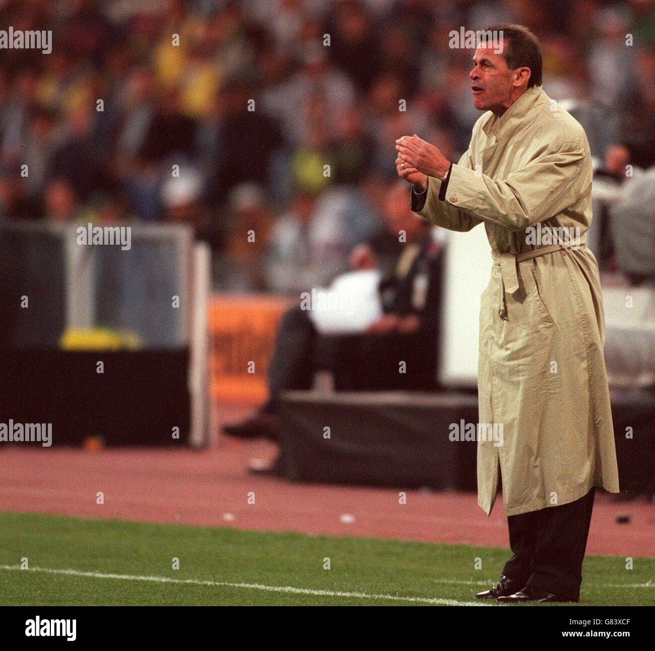 Soccer - UEFA Champions League Final - Borussia Dortmund v Juventus. Ottmar Hitzfeld, Borussia Dortmund manager/coach Stock Photo
