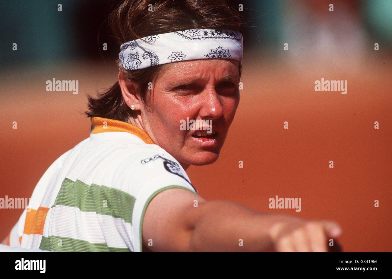 Tennis - French Open. Nathalie Tauziat Stock Photo - Alamy