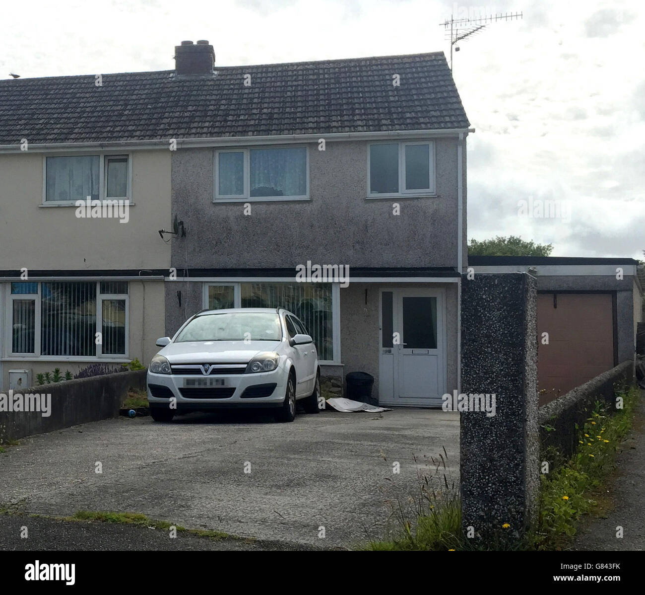 The home of Cheryl and Steve Mellor in Queens Crescent, Bodmin, Cornwall Stock Photo Alamy