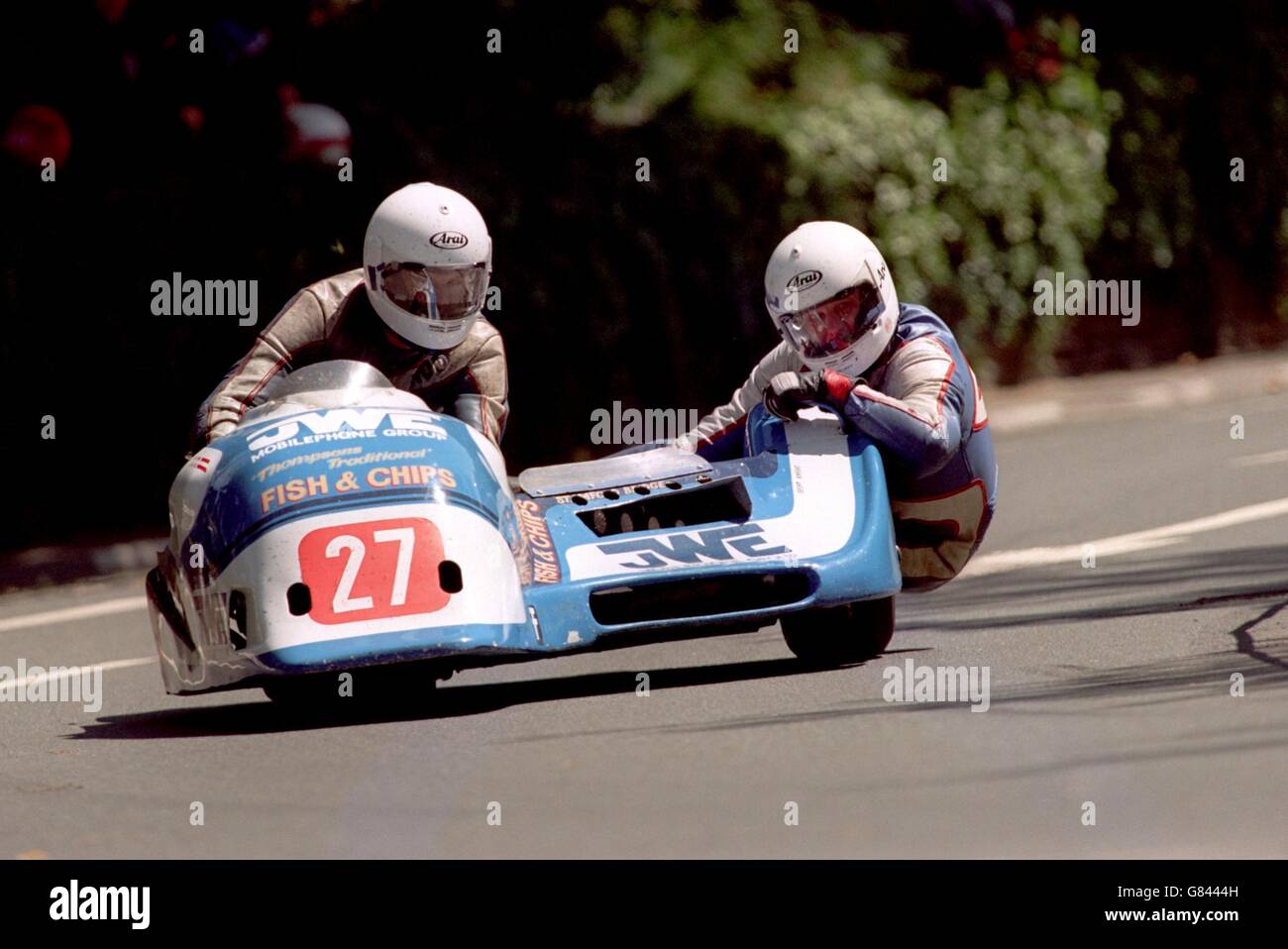 Motor Cycling - Isle Of Man T.T. Races - Sidecar Races Stock Photo - Alamy