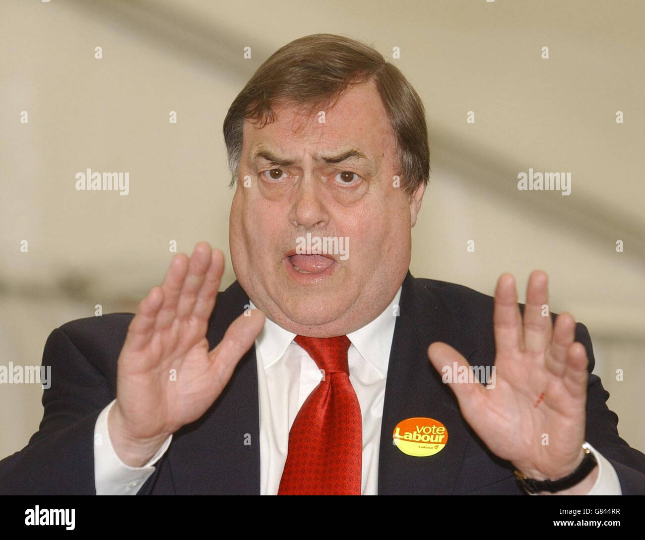 Deputy Prime Minister John Prescott During His Visit To Stourbridge Hi ...