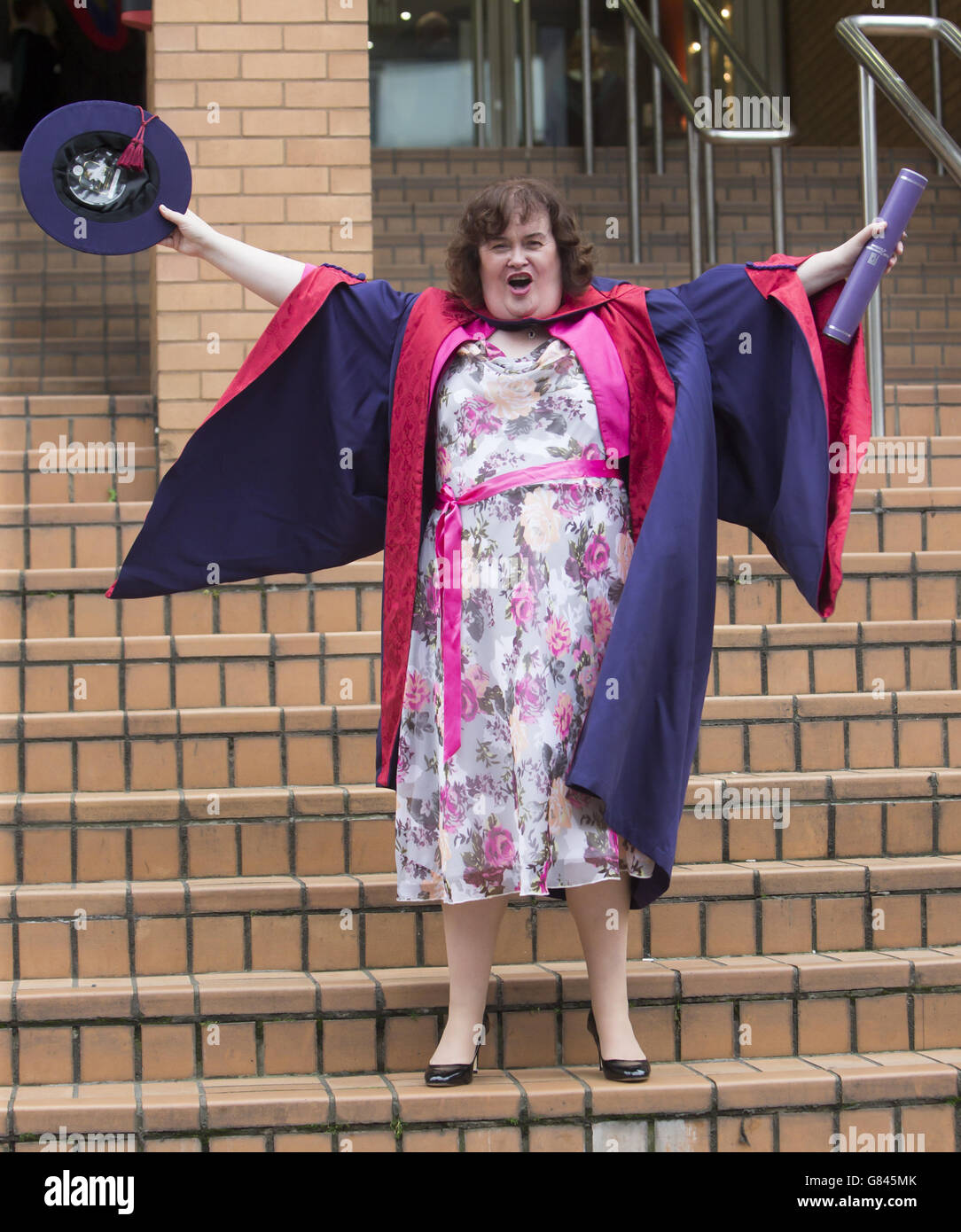 Susan Boyle given honorary degree Stock Photo