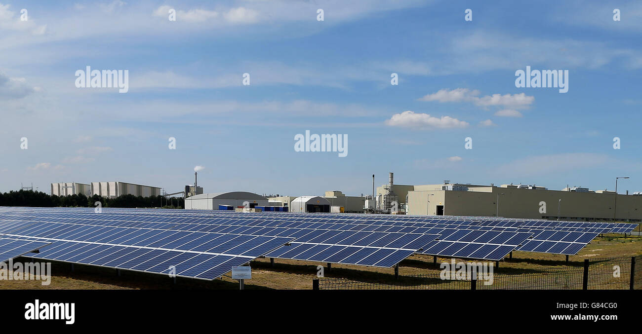 A Solar Energy farm which powers the Toyota Factory in Deeside