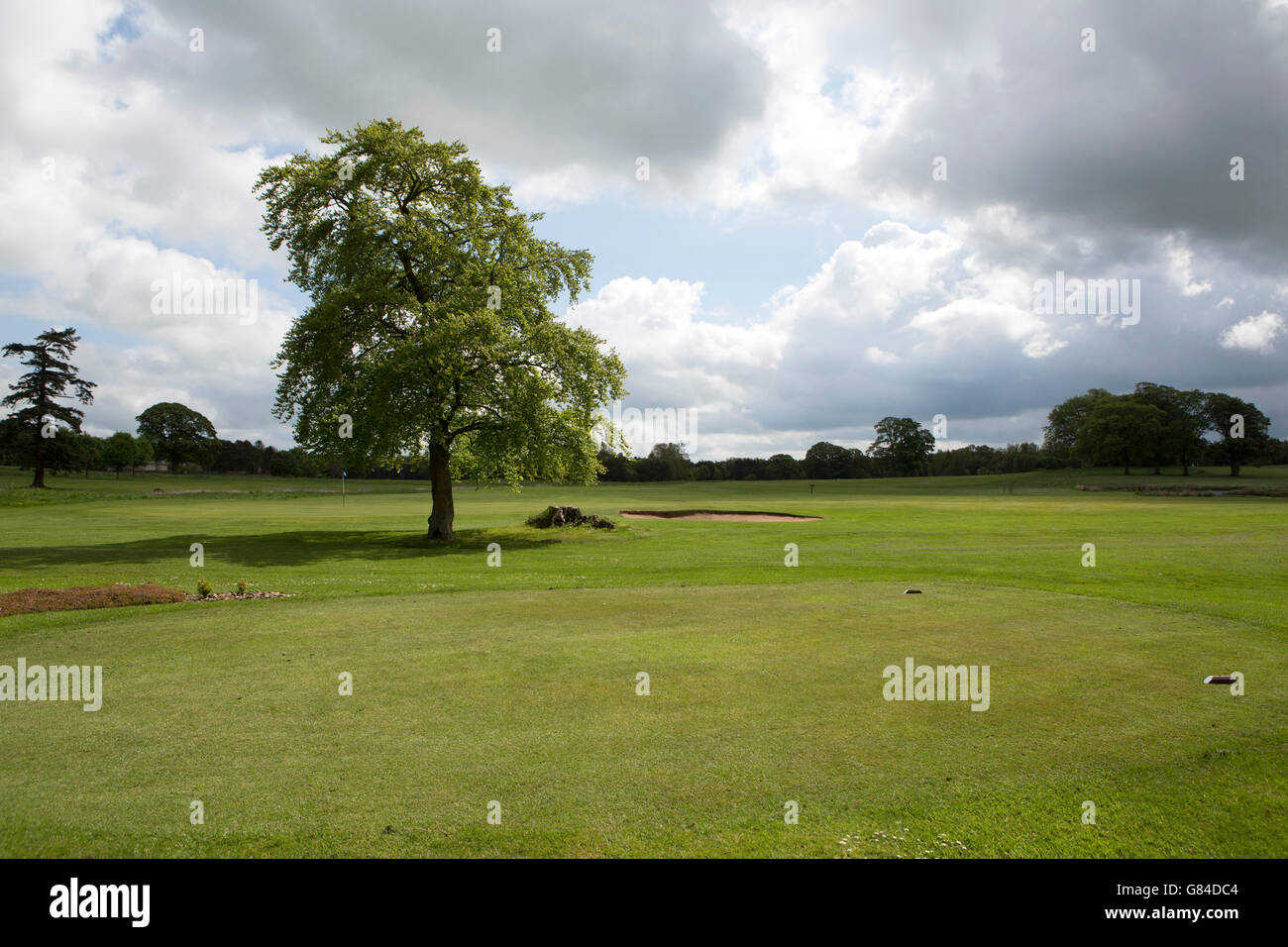 Matfen Hall Golf Course in Northumberland, England. Stock Photo