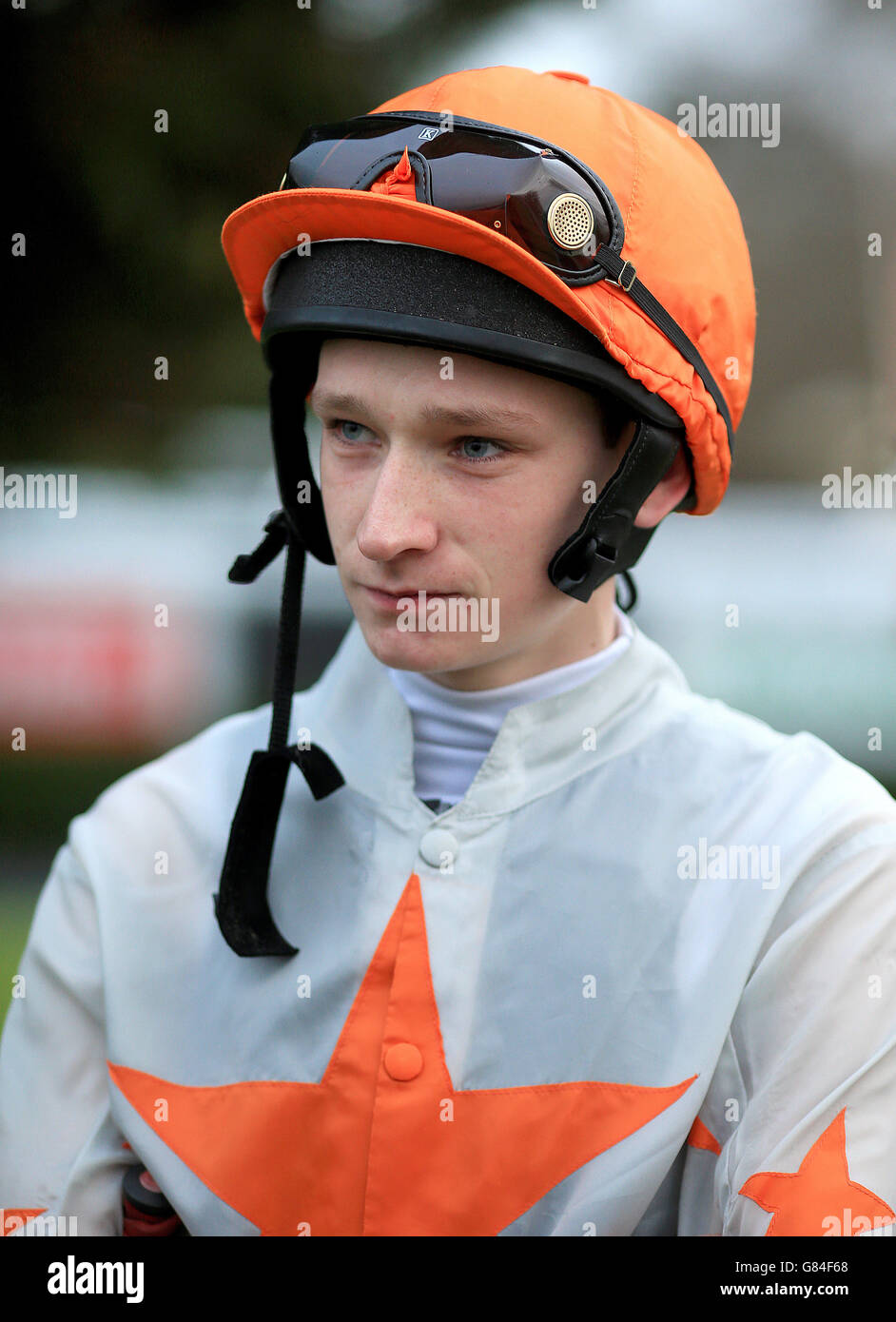 Horse Racing - Lingfield Park Racecourse. Josh Doyle, jockey Stock ...