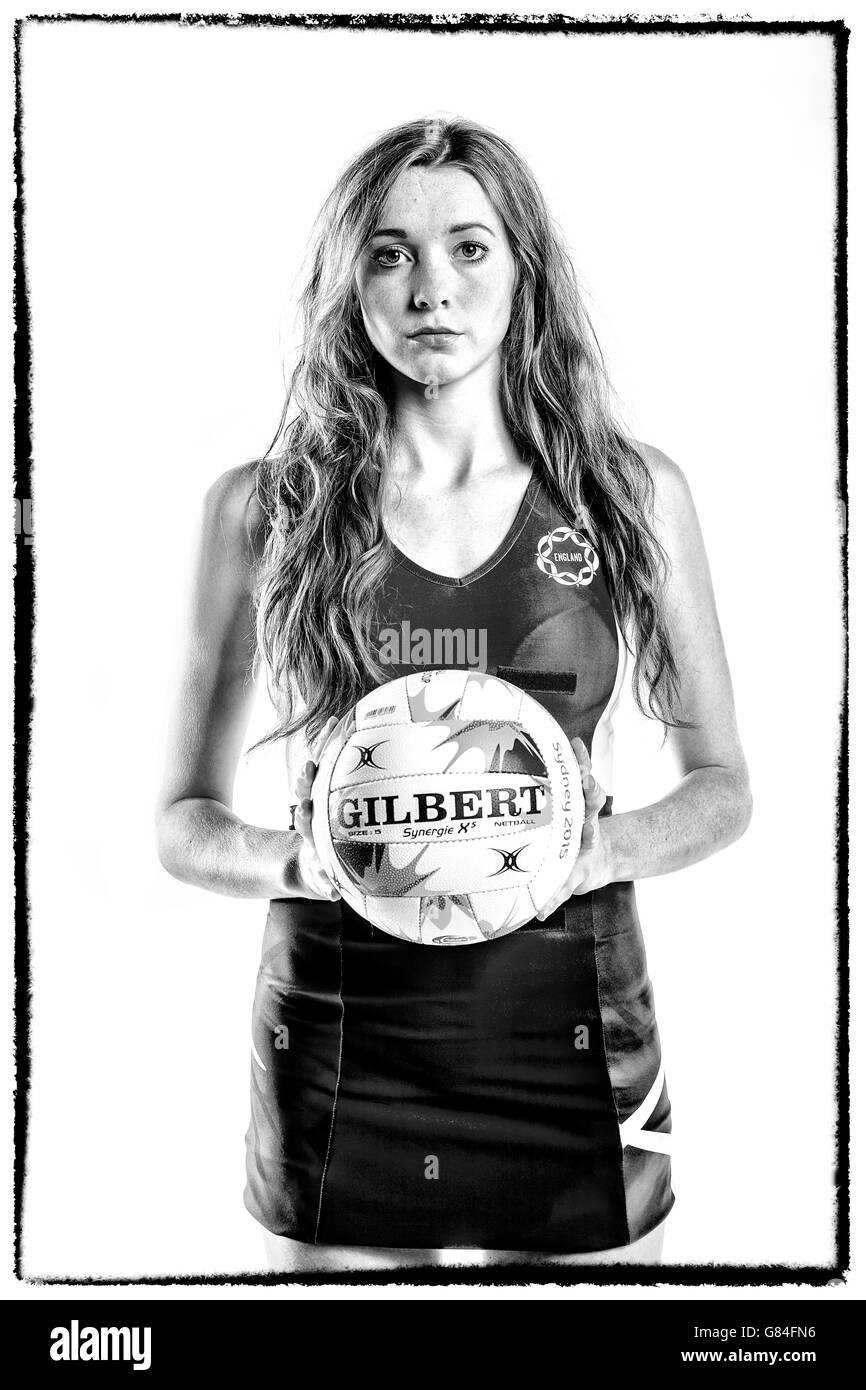Netball england Black and White Stock Photos & Images Alamy
