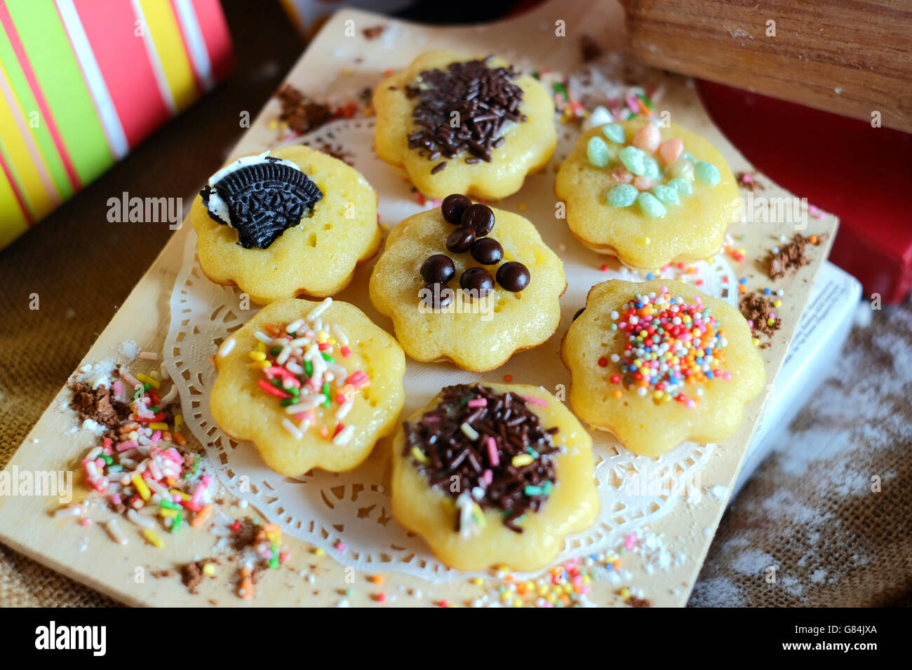 Selection of cakes Stock Photo
