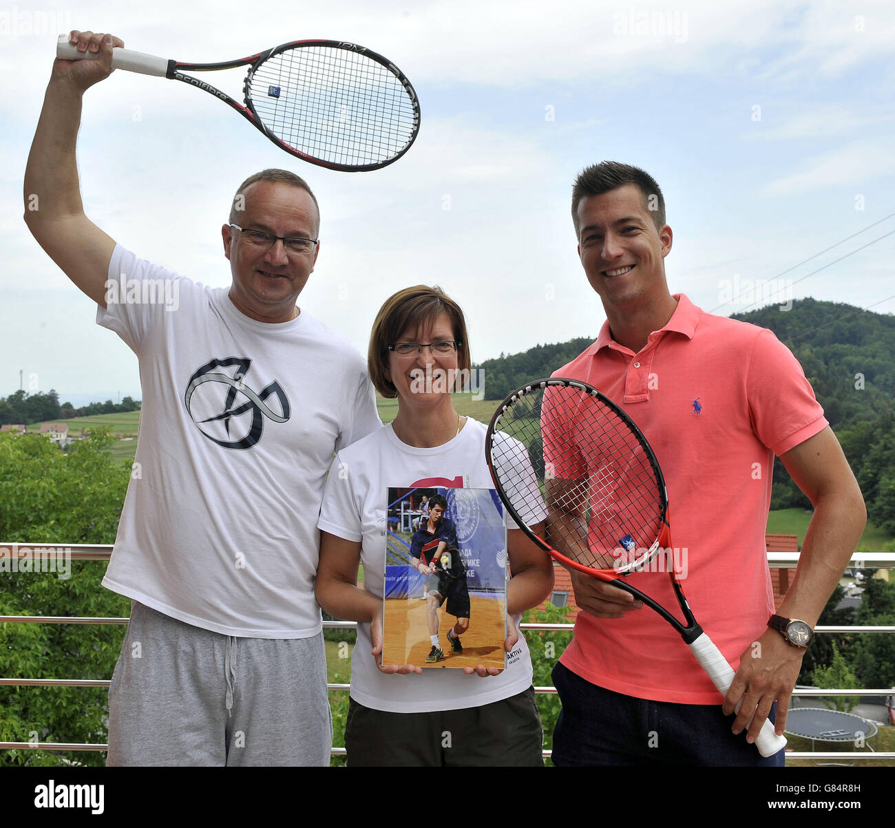 Tennis - Aljaz Bedene Feature - Ljubljiana Stock Photo - Alamy