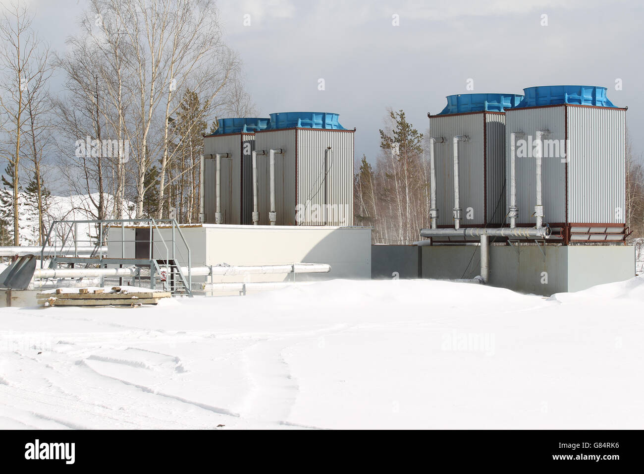 industrial water cooling system Stock Photo Alamy