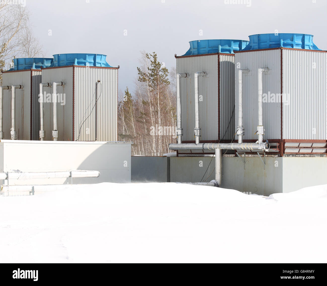 industrial water cooling system Stock Photo Alamy