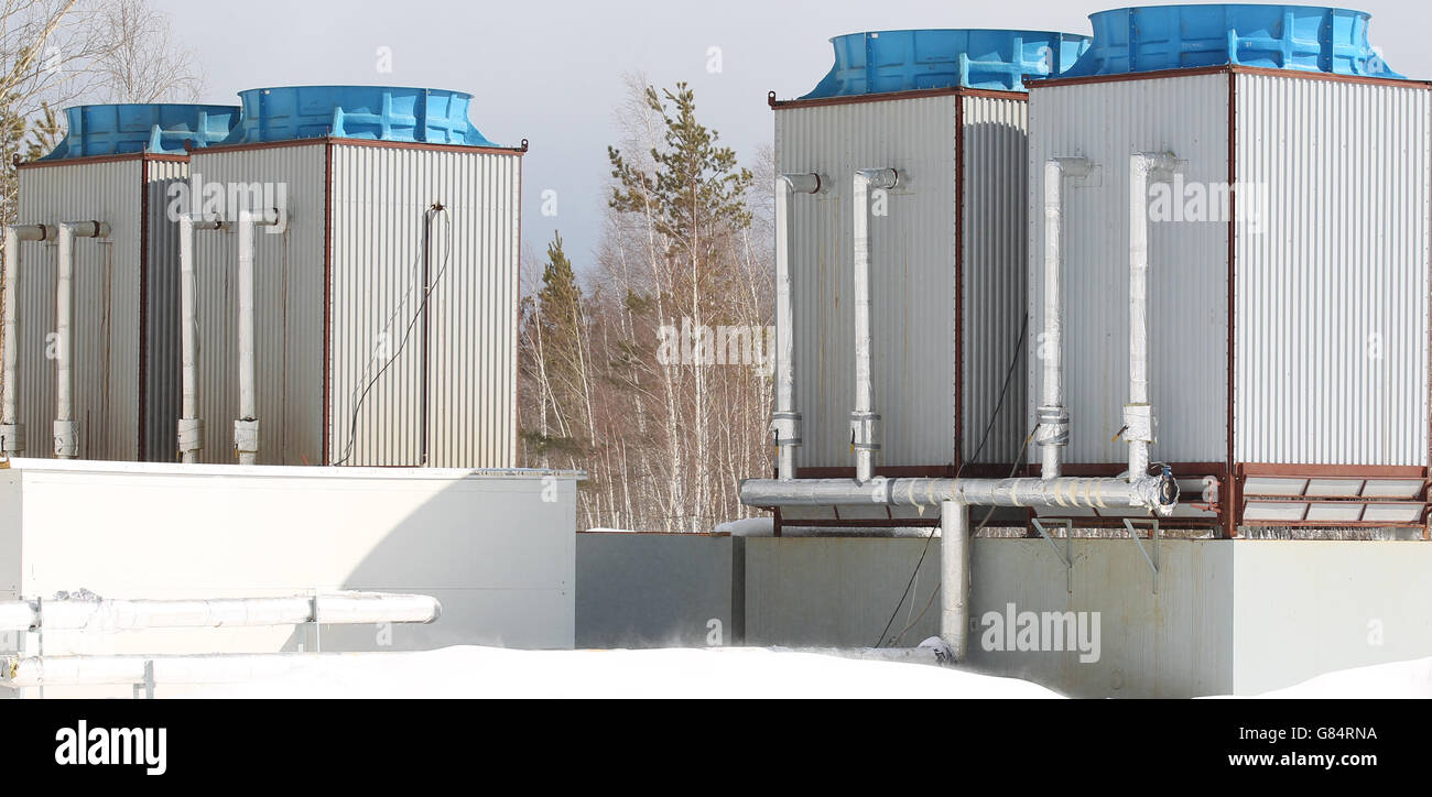 industrial water cooling system Stock Photo Alamy