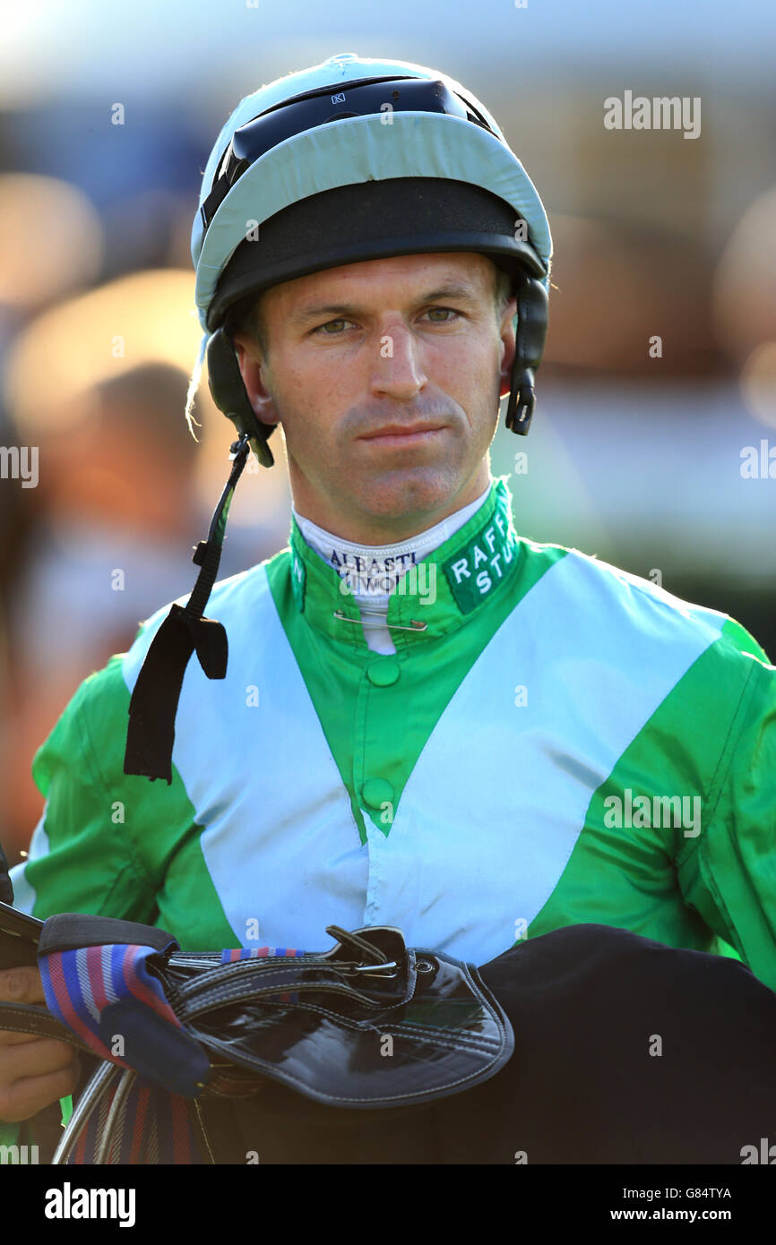 Jockey pat dobbs at newbury racecourse hires stock photography and