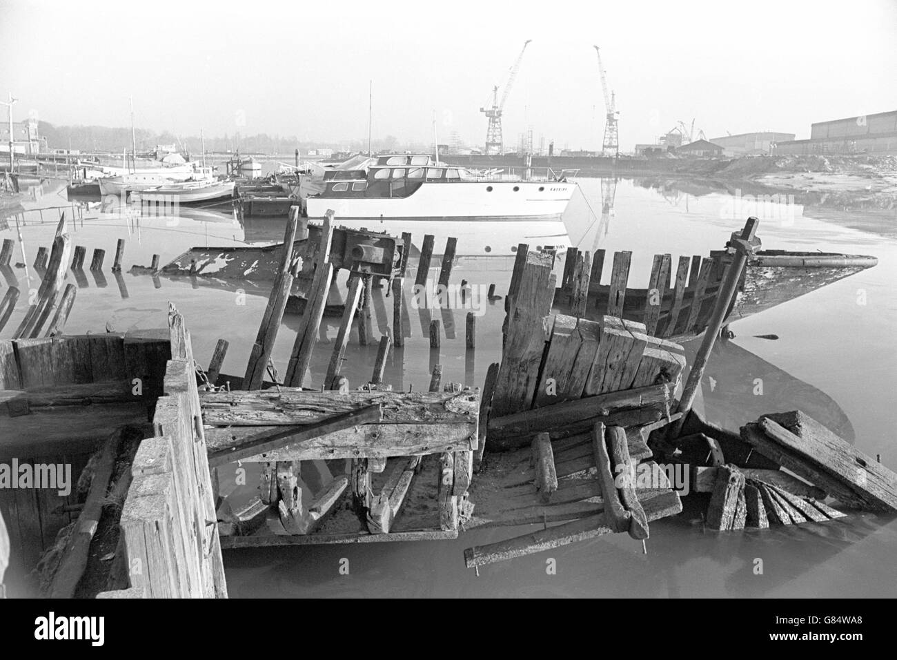 Suffolk harbour Black and White Stock Photos & Images - Alamy