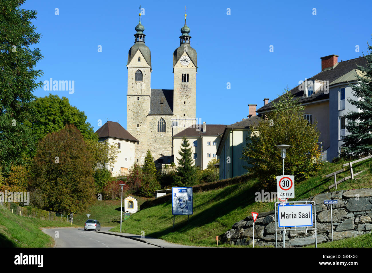 church Marienkirche, Maria Saal, Austria, Kärnten, Carinthia, Stock Photo