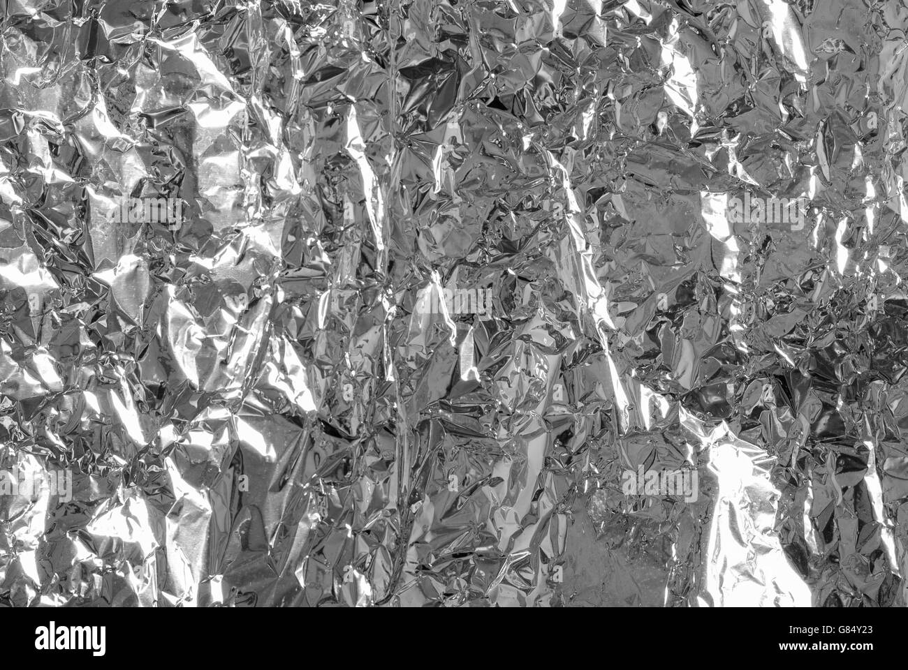 Silver paper foil Stock Photo