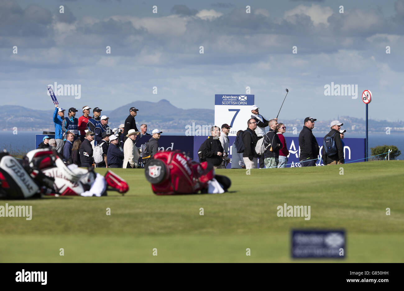 Golf - Scottish Open - Day One - Gullane Golf Club Stock Photo
