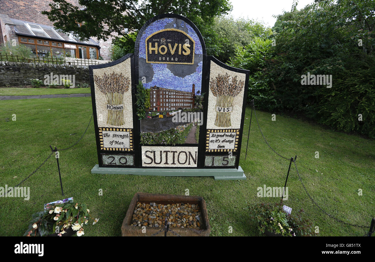 Well Dressing In Sutton, Cheshire, The Origins Of The Tradition Are  Alternatively Said To Lie In Pagan Tradition Or In Giving Thanks For The  Purity Of The Water Drawn From Certain Wells