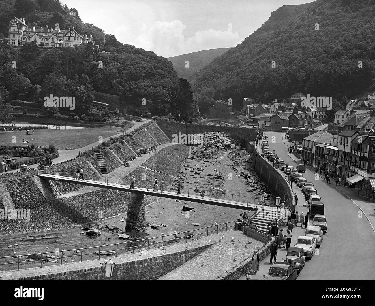 Lynmouth in Devon, six years after the floods that devastated the small town. Stock Photo