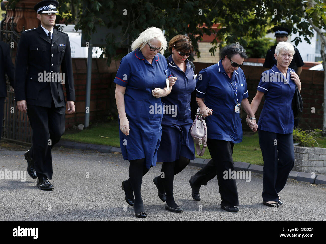 Denis and Elaine Thwaites funeral Stock Photo Alamy