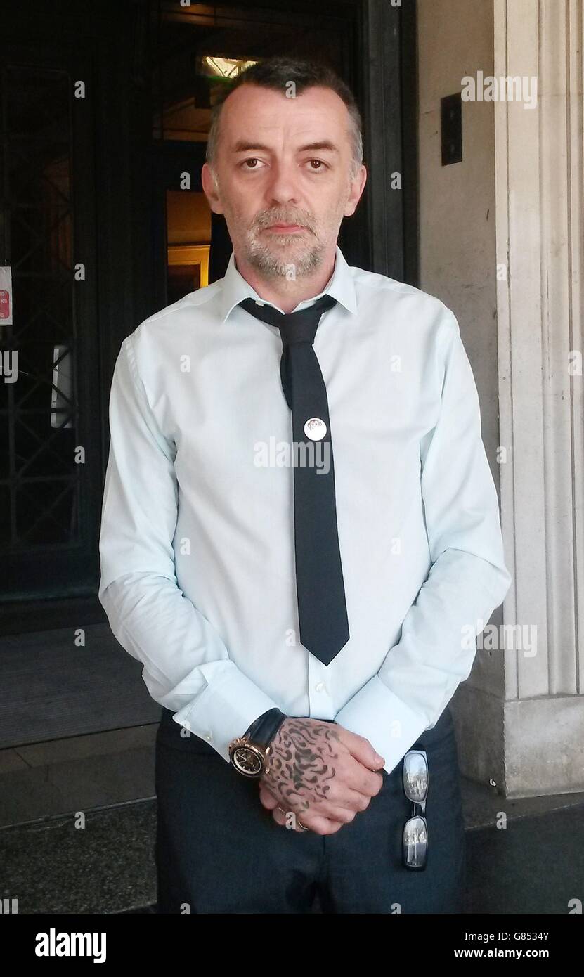 Richard Clements, the father of Harry Procko, outside Nottingham