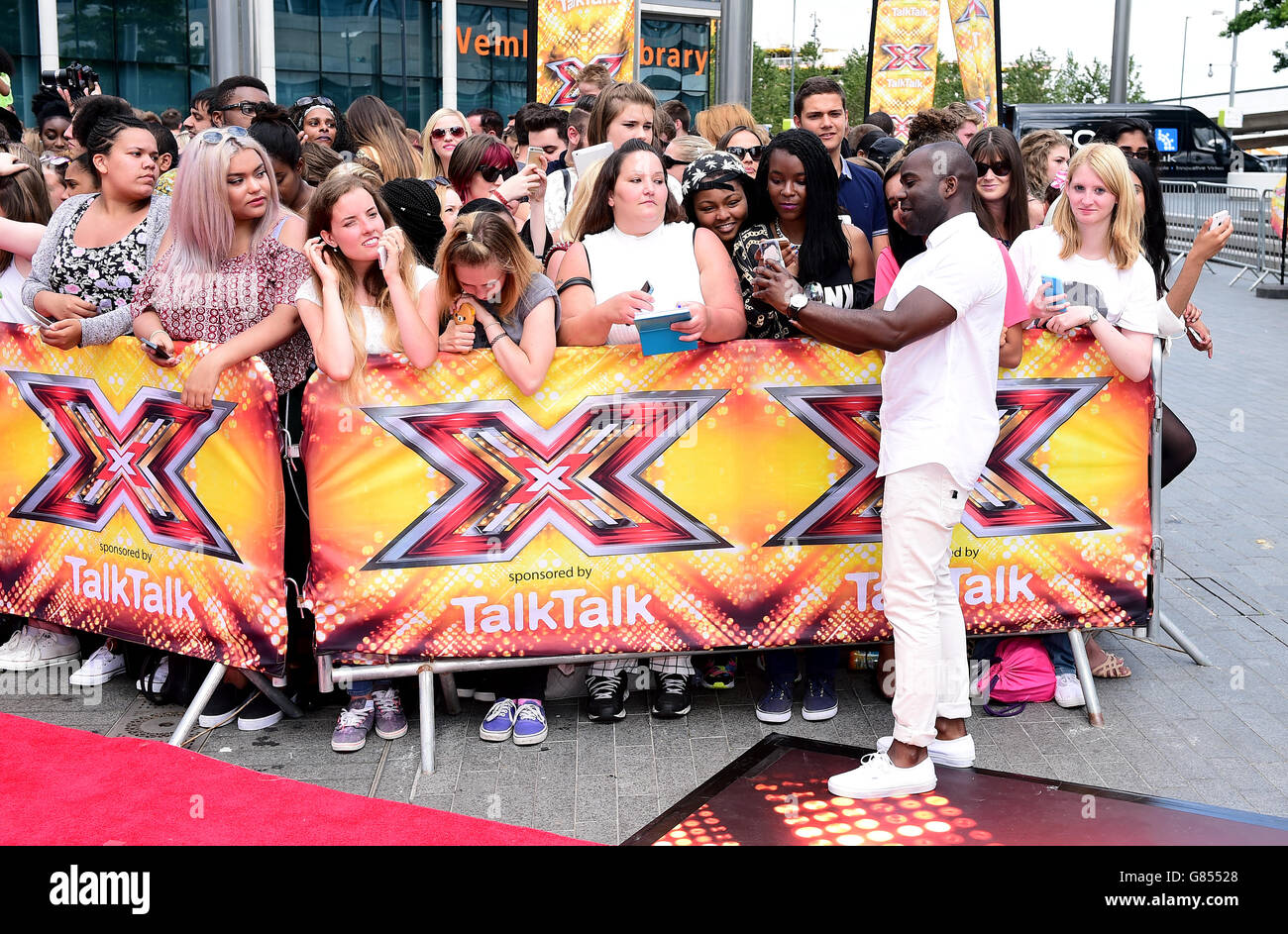 X Factor Auditions London Stock Photo Alamy