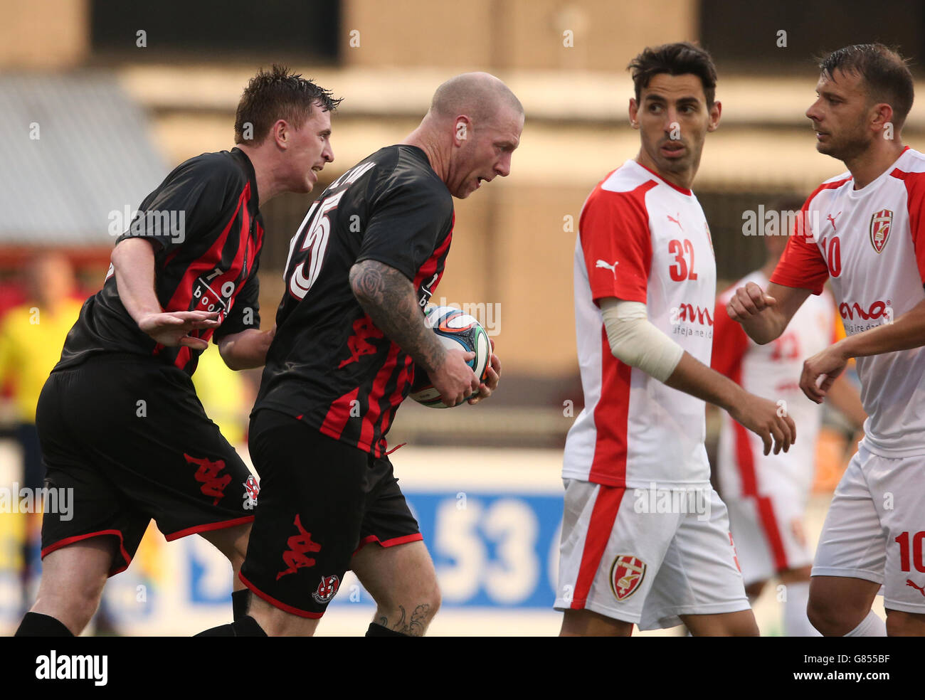 KF Tirana vs Skenderbeu Korce, played in the Superliga in Albania