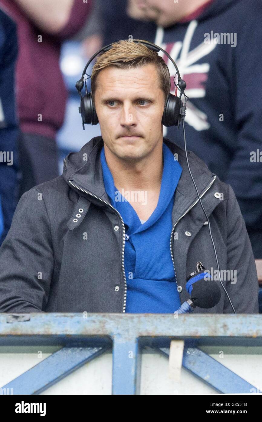 Peter Lovenkrands former ranger player during the pre-season friendly match at the Ibrox Stadium, Glasgow. Stock Photo