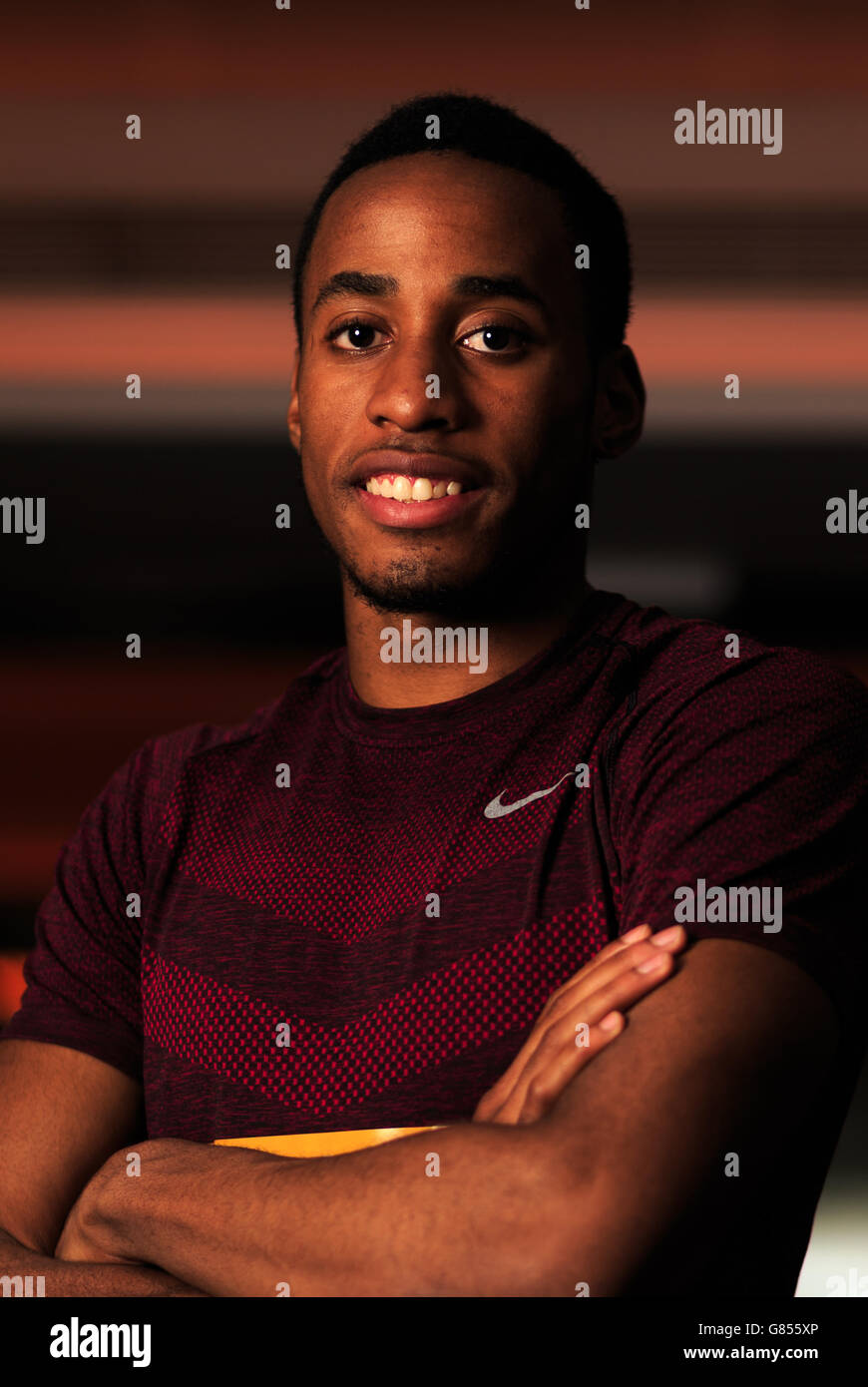 Great Britain's David Omoregie during a photocall at the Grange Tower ...