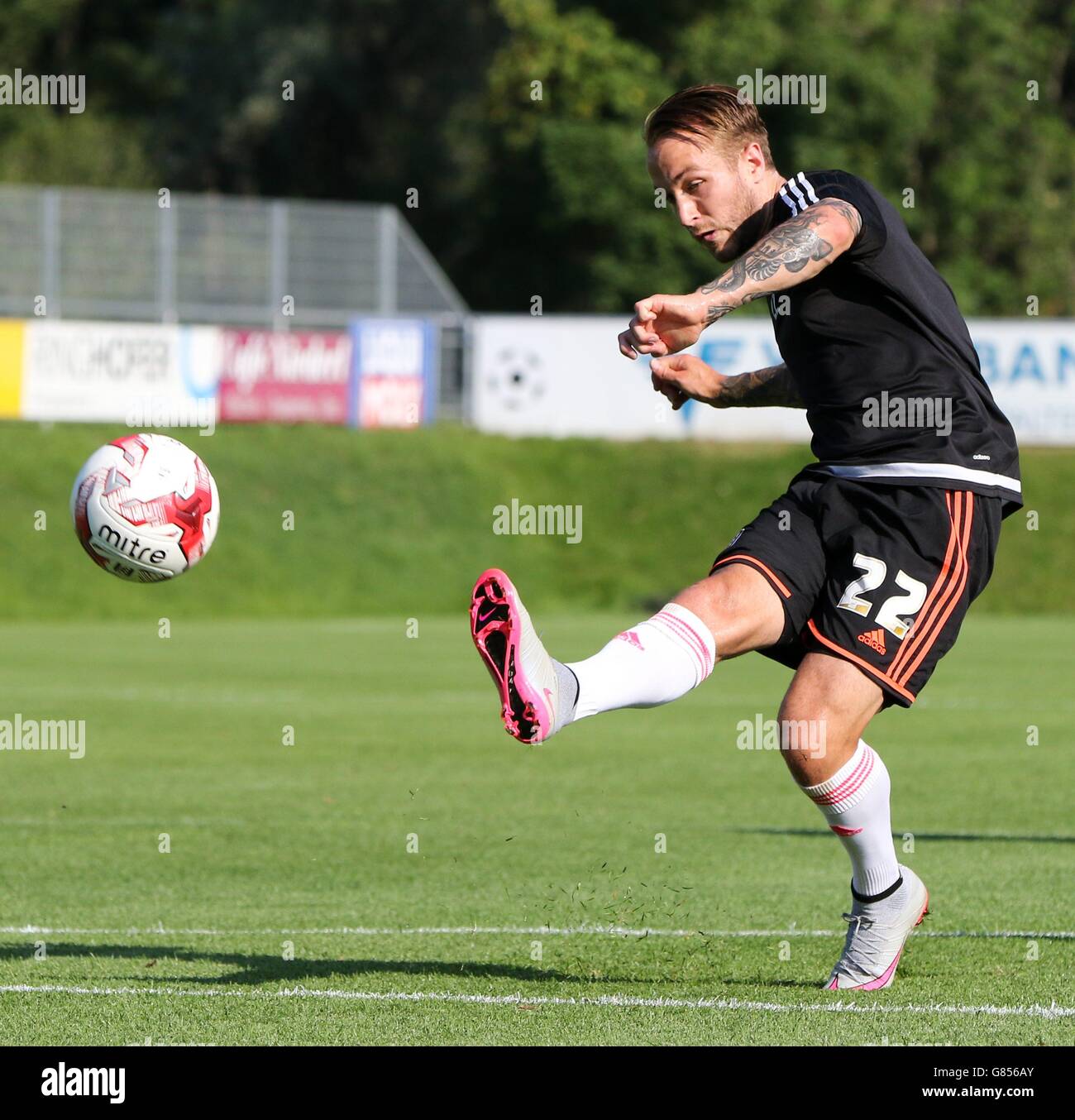 Soccer - Pre Season Friendly - Hertha BSC v Fulham - Athletic Arena Schladming. Fulham's Adam Taggart Stock Photo