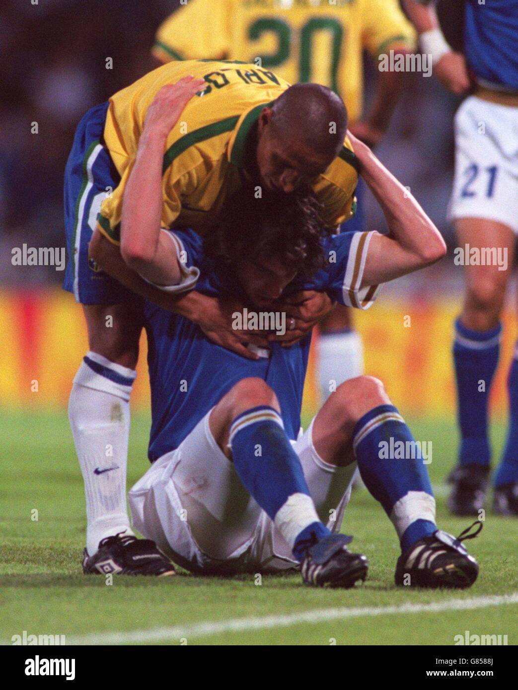 International Soccer ... Le Tournoi de France ... Brazil v Italy Stock Photo