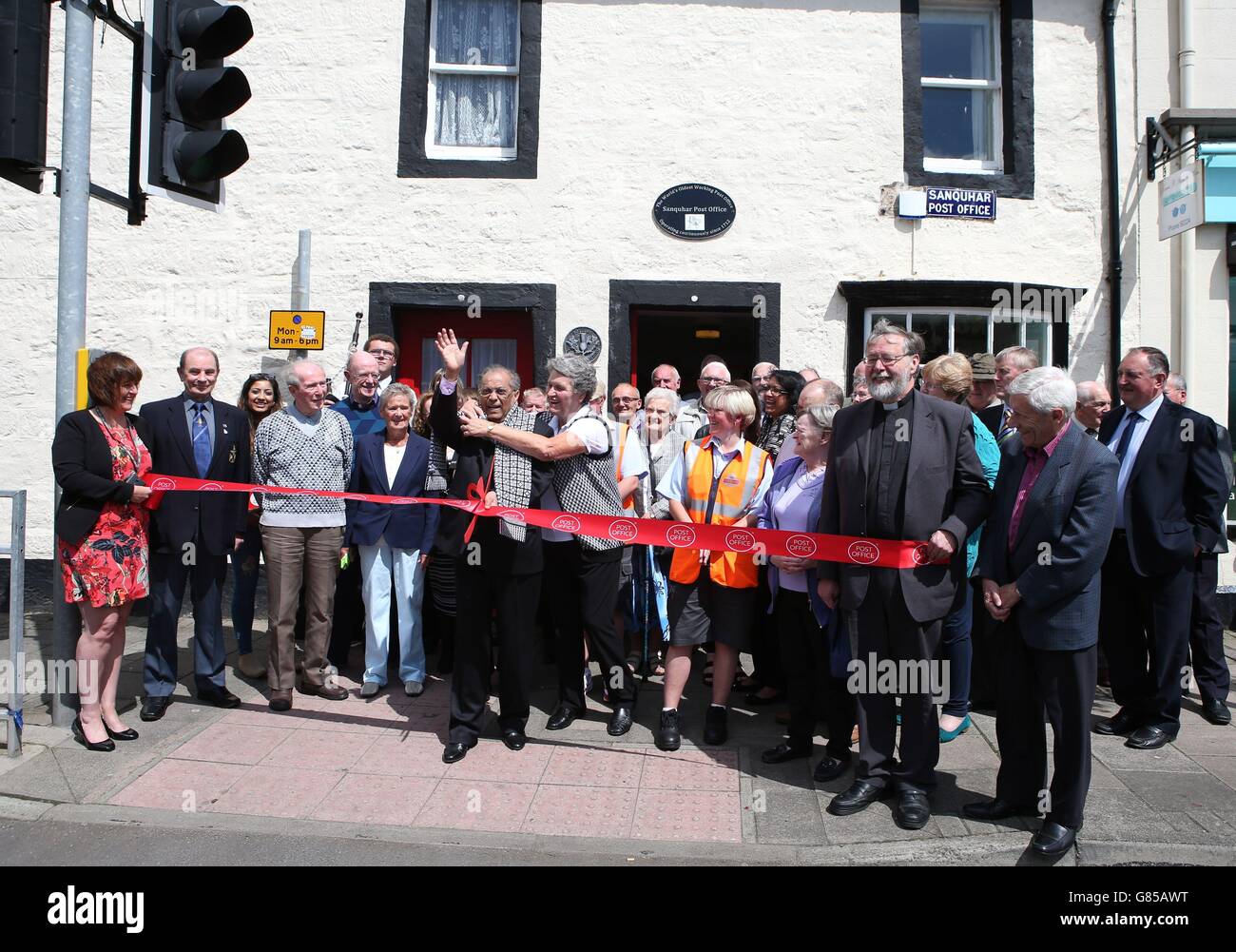 New Sanquhar post office postmaster Stock Photo Alamy
