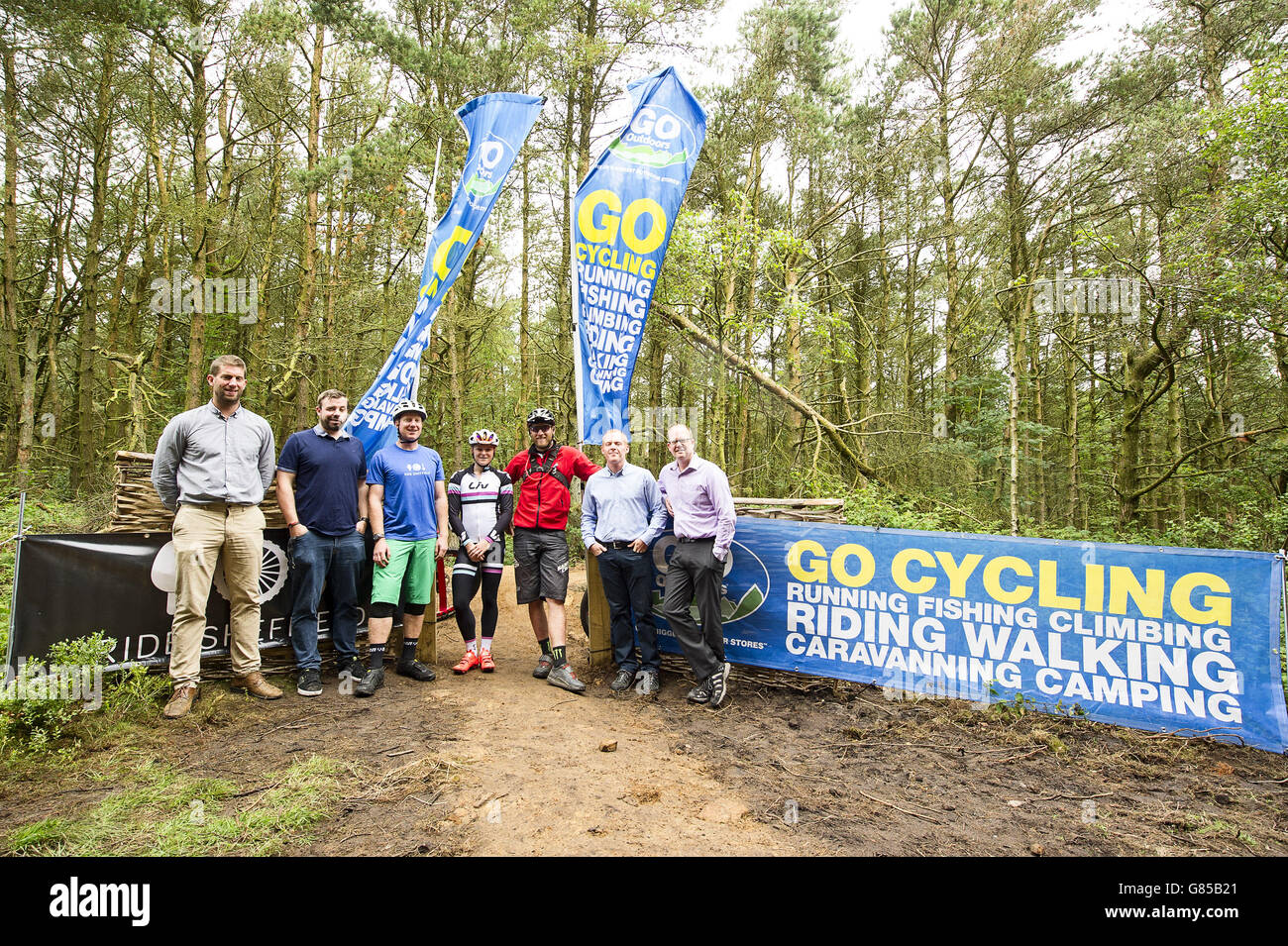 GO Outdoors - Lady Cannings Bike Trail Grand Opening - Sheffield Stock Photo