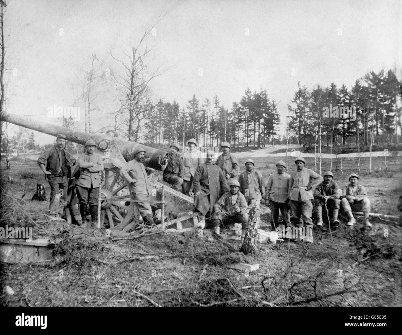 World war one french artillery Black and White Stock Photos & Images ...
