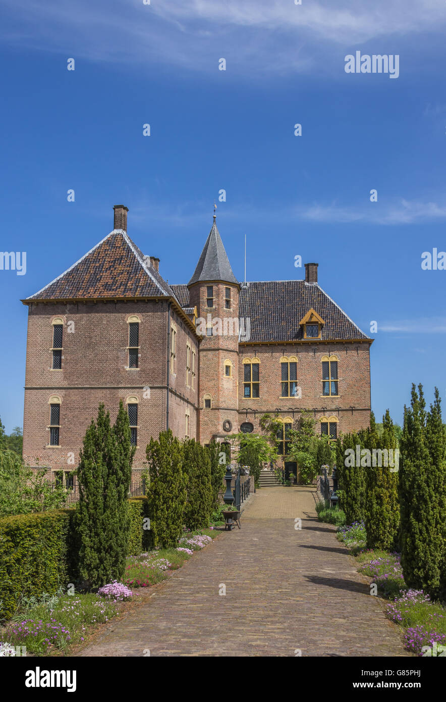 Front of the castle of Vorden in Gelderland, Holland Stock Photo