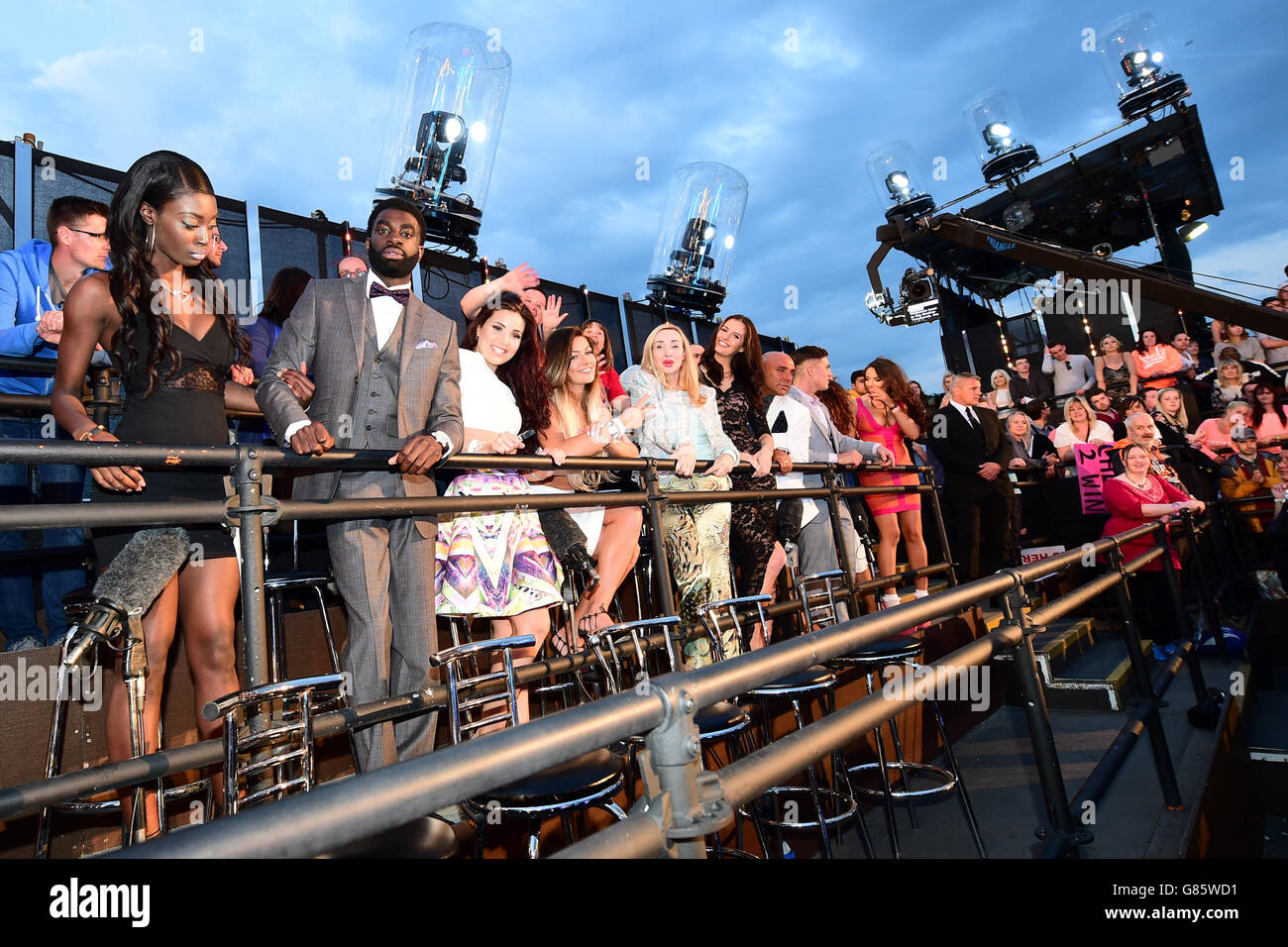 Big Brother Housemates from previous years in the audience during the Live Final of Big Brother: Timebomb at Elstree Studios in Borehamwood. PRESS ASSOCIATION Photo. Picture date: Thursday July 16, 2015. Photo credit should read: Ian West/PA Wire Stock Photo