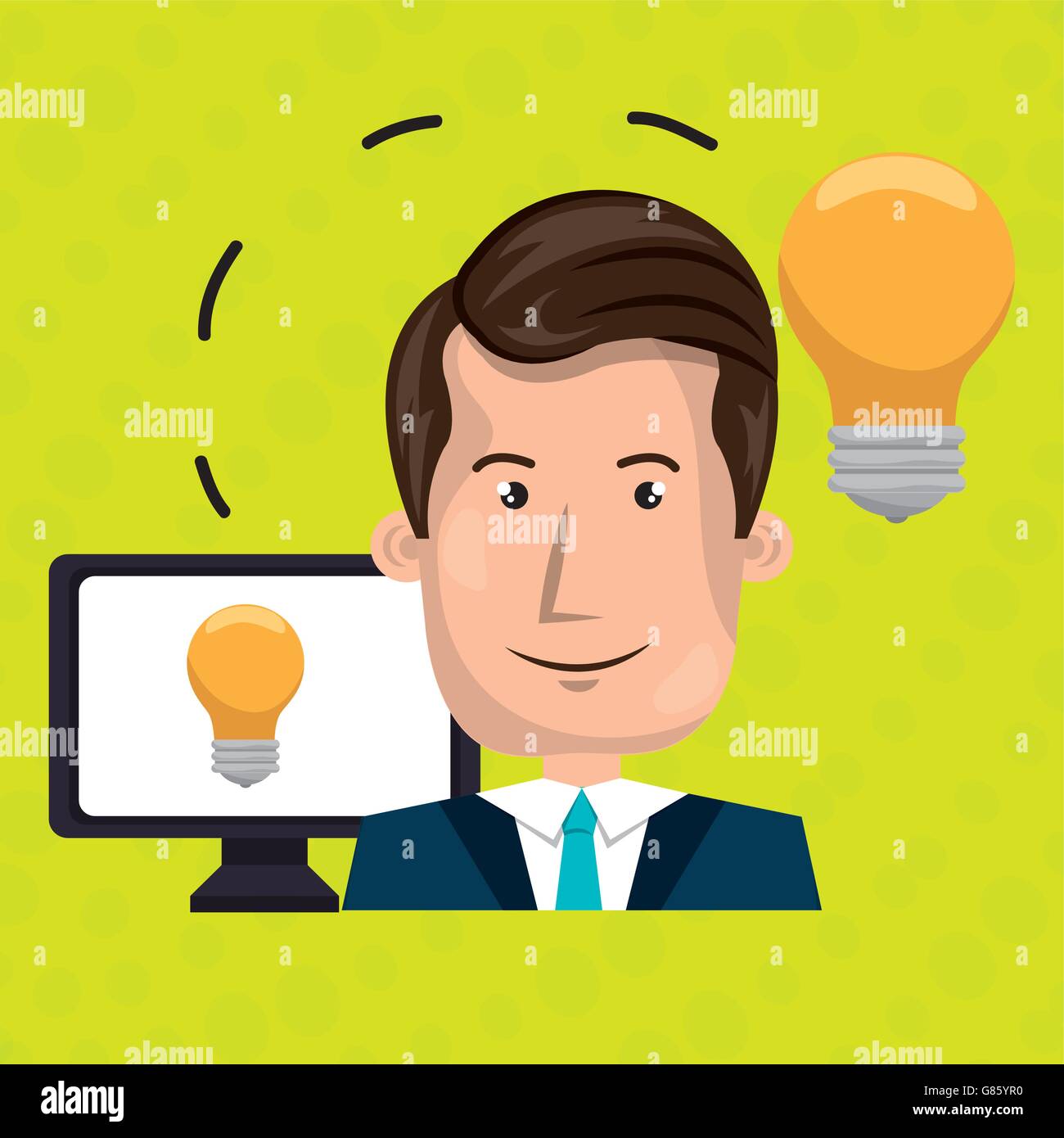Operator display people Stock Vector Images - Alamy